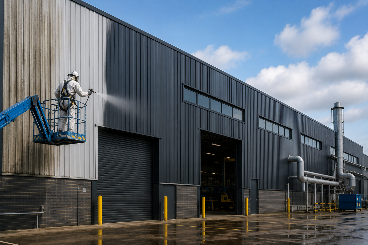 The Commercial Cladding Spray Painting Process Explained